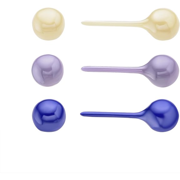 Ceramic Professional Stud Half Hoop Earrings for Sensitive Ears, Porcelain Earrings for Newly Pierced Ears Women[b189]