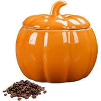 Ceramic Pumpkin Bowl - Creative Decorative Bowl, Halloween Food Storage Jars Candy Holder, Autumn Decorations, Thankgiving Halloween Decorations, For Cookies, Sweets, Spices, Tea, Coffee