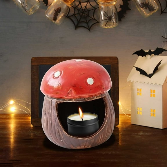 Ceramic Pumpkin Candle Holder,Tealight Holder,Lantern Orange Kitchen Dining Table Candle Holder,Pumpkin Decor for Fall and Halloween,Tabletop Indoor Halloween Decorations for Holiday Party Home,