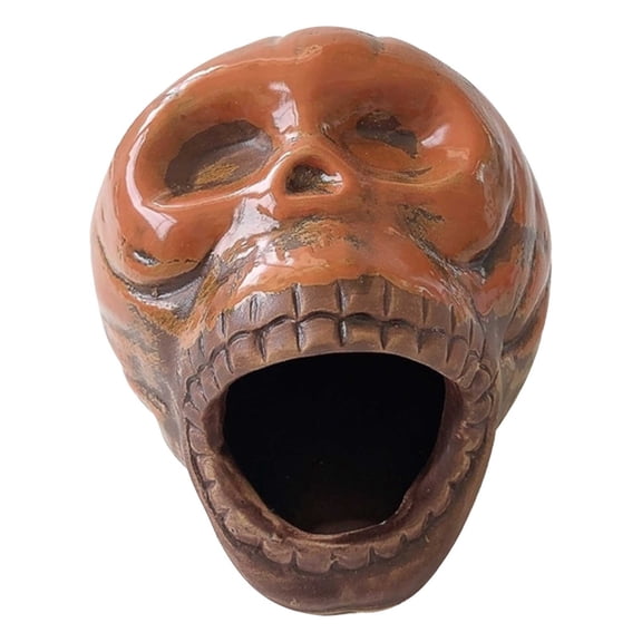 Ceramic Pumpkin Candle Holder,Tealight Holder,Lantern Orange Kitchen Dining Table Candle Holder,Pumpkin Decor for Fall and Halloween,Tabletop Indoor Halloween Decorations for Holiday Party Home,