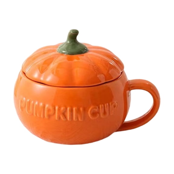 Ceramic Pumpkin Cup Halloween-Themed, Oven Safe Mug for Hot Beverages, Family Gatherings & Office Decoration