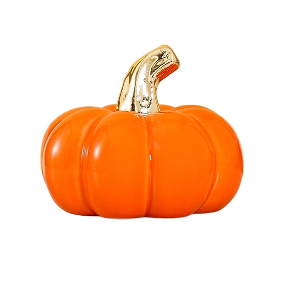 Ceramic Pumpkin Decor Fall Pumpkin Decor 3.3 Inch Durable Ceramic Halloween Pumpkin Decor for Home Tabletop Seasonal Display Halloween and Autumn Holiday Accent
