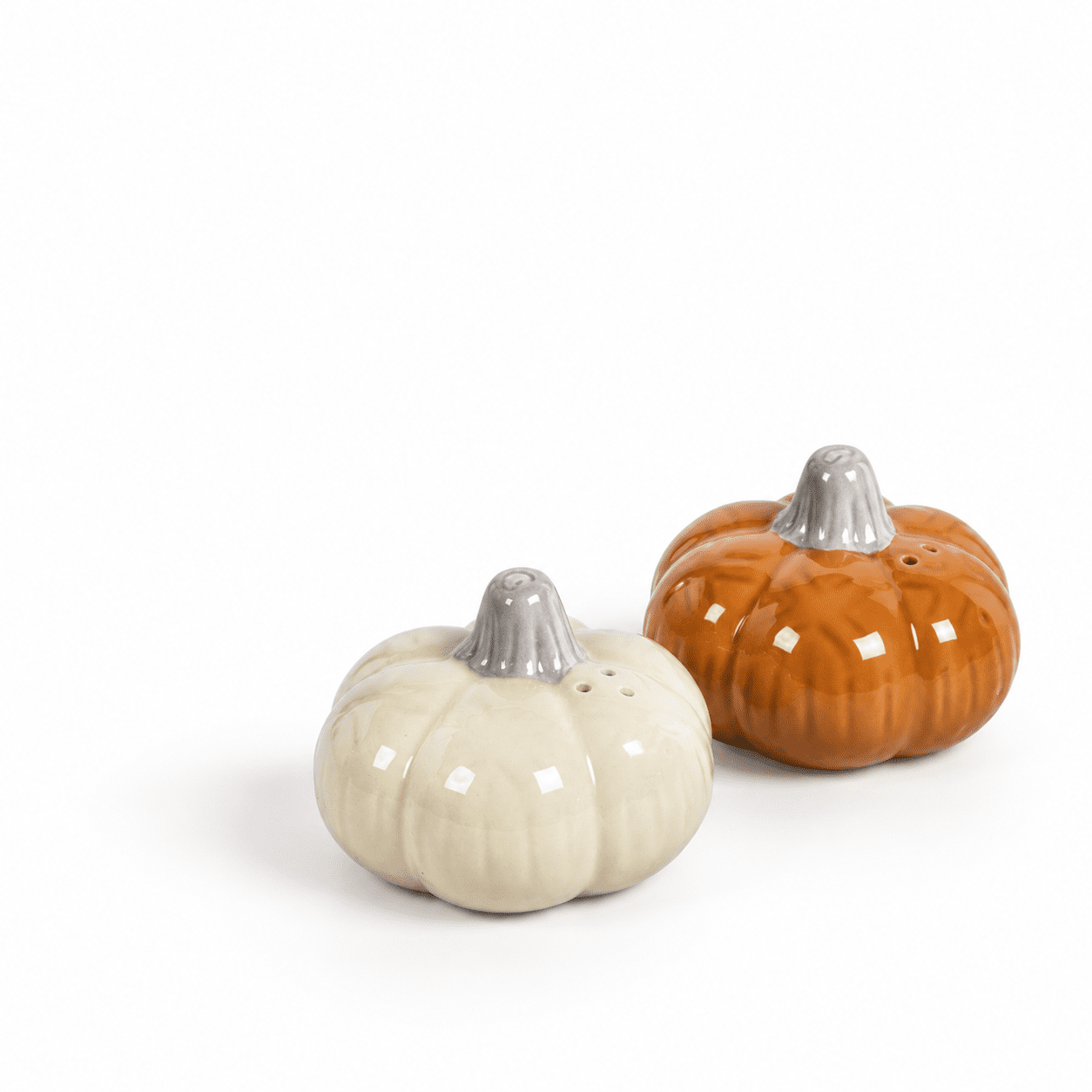 Ceramic Pumpkin Salt and Pepper Shakers, Fall Themed Kitchen Decor Set ...