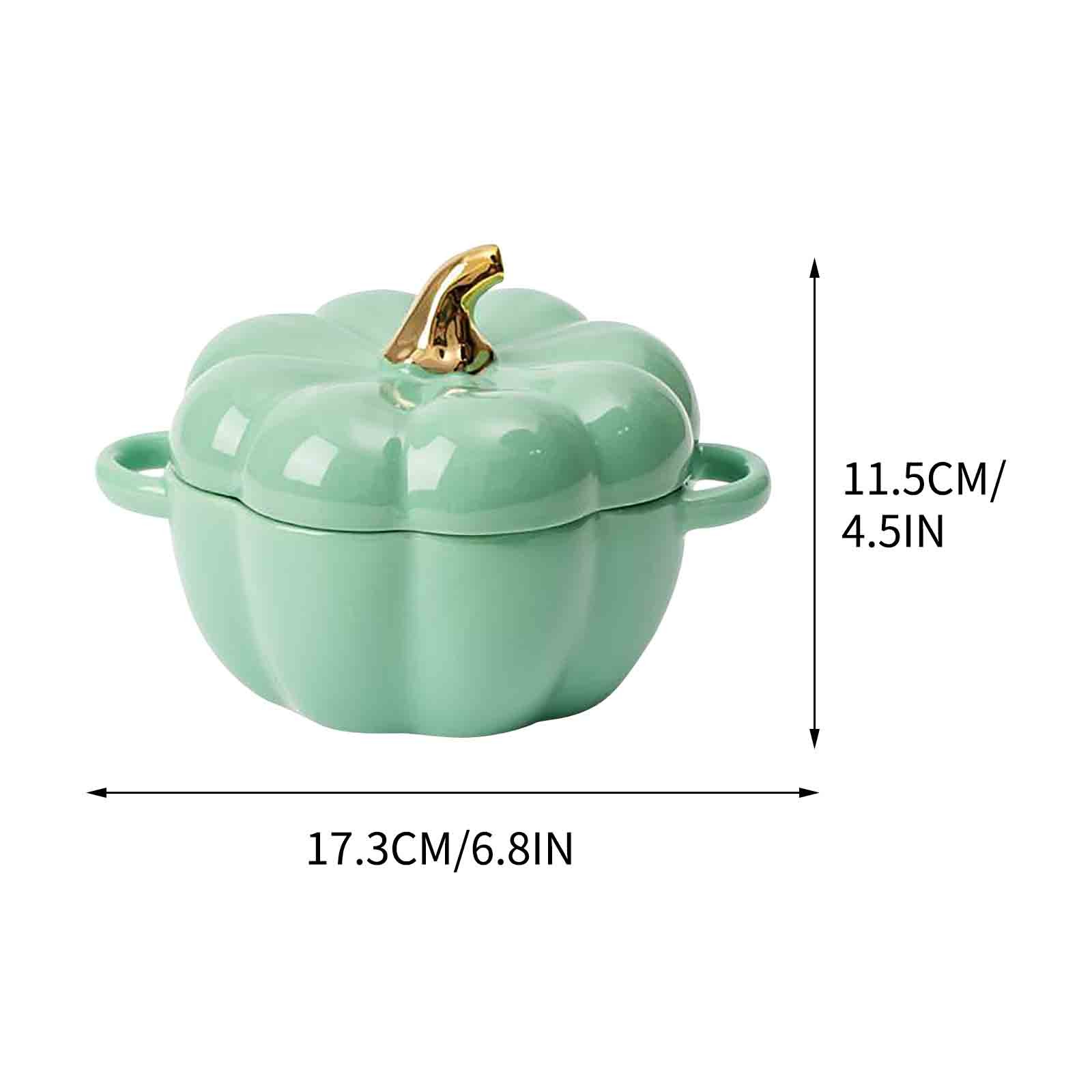 Ceramic Pumpkin Soup Bowl with Lid, Pumpkin Soup Bnowl, Ceramic Stew