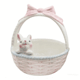 thumbnail image 1 of Ceramic Bunny Easter Basket Porcelain bunny bowls Tableware Desktop Party Supplies Flower Pot Egg Holder Candy Serving Bowls Holiday Gift, 4.72" x 4.72" x 5.31", 1 of 9