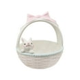 thumbnail image 1 of Ceramic Rabbit Easter Basket bunny bowls Creative Flower Pot Small Candy Serving Bowls Kids Children Gifts Decorative ,, 1 of 9