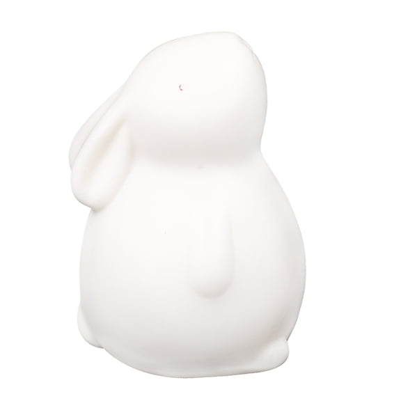 jojofuny White Ceramic Bunny Figurine Decorative Statue for Home Decor and Stylish