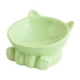 thumbnail image 1 of Ceramic Raised Cat Bowl,Tilted Raised Anti Vomit & Protect Pet's Spine,Cat Bowls for Indoor Whisker Friendly Pet Feeder for Cats Puppies, Microwave and Dishwasher Safe, 1 of 7