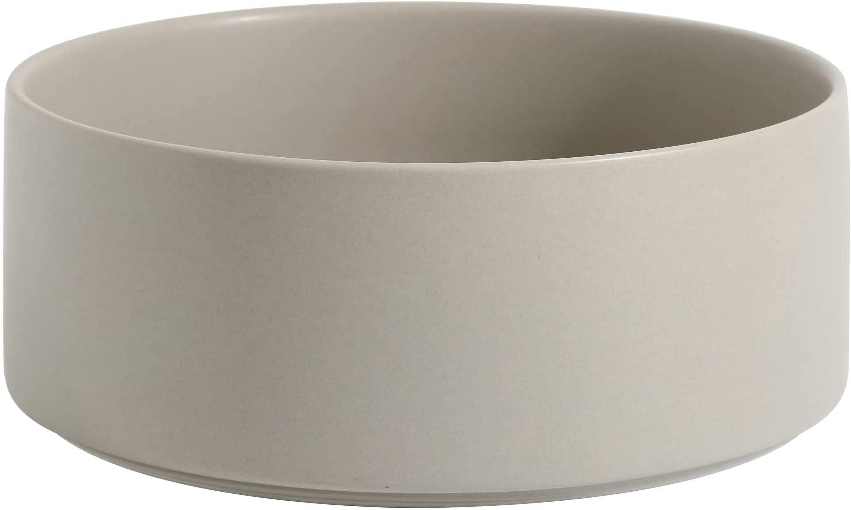 Ceramic Raised Double Bowls Set with Stand, 2 Heights Elevated, Food & Water Bowls for Small Breed Dogs, Weighted Dog Dishes, Pet Bowl(6.1'',28.7oz, White)