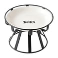 thumbnail image 1 of Ceramic Raised Pet Bowl with Non Slip Stand, Food and Water Bowl for Cats and Small to Medium Dogs, White, 6.26 Inch, 1 of 6