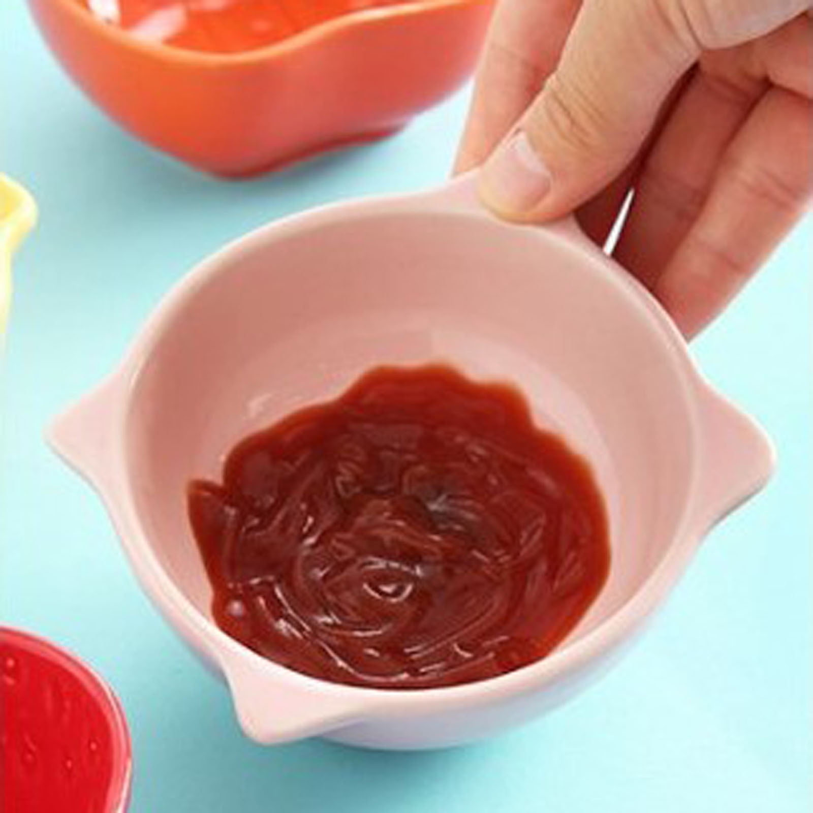 Ceramic Ramekins For Baking Souffle Pud Ding Small Dipping Bowls Side