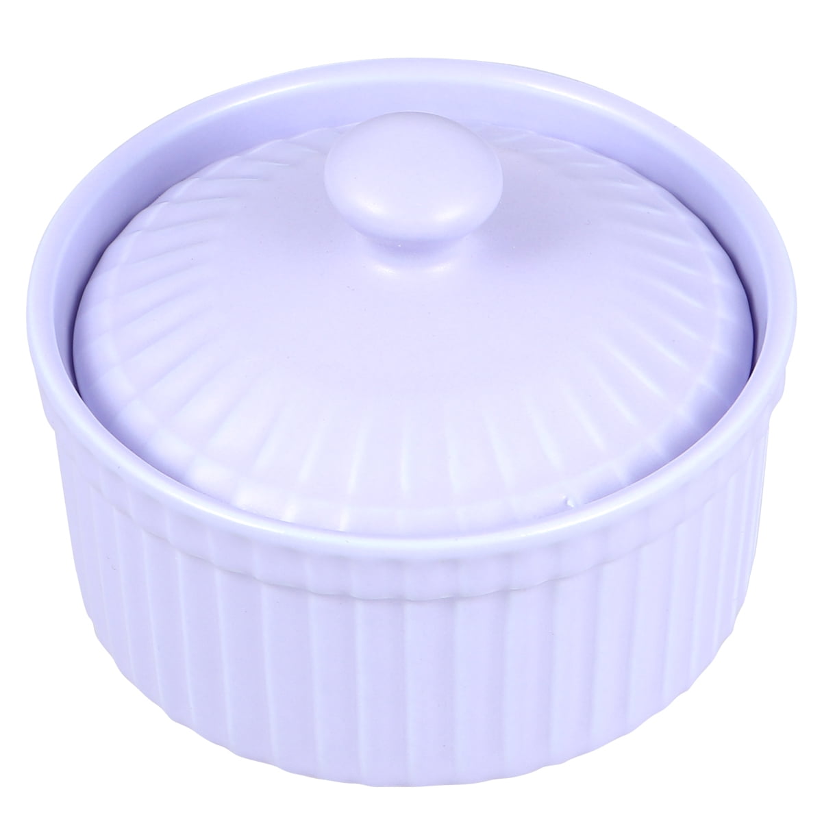 Ceramic Ramekins with Lid Bakeware Set Porcelain Cups Pudding Bowls