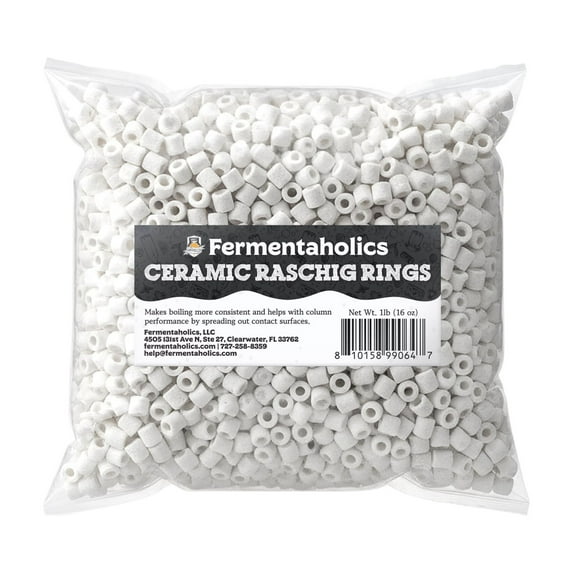Ceramic Raschig Rings – 1 lb | Versatile for Home Brewing, Fermentation ...
