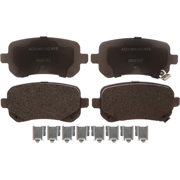 Ceramic Rear Disc Brake Pads for Volkswagen Routan 2009-2012 ACDelco OE 14D1326CHF1