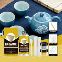 Ceramic Repair Kit 50ml | Strong Bonding Adhesive for Porcelain, Glass, Ceramic | Easy Crack Fix | Durable, Clear, Quick-Set Solution | Versatile Home Restoration Supplies