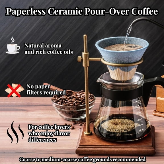 Ceramic Reusable Coffee Filter Dripper Paperless Sustinable Mt. Fuji Made in Japan (Red)