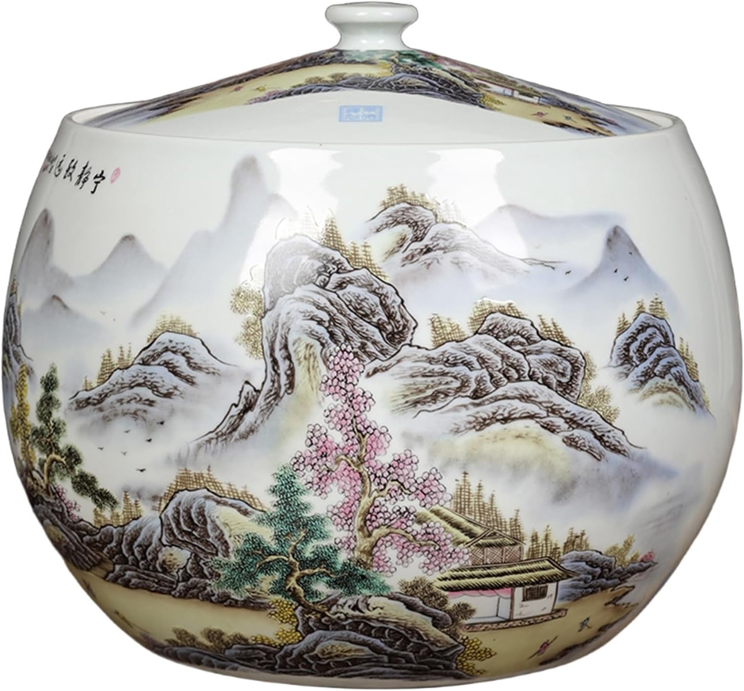 Ceramic Rice Jar, Household Ceramic Rice Container, Chinese Ceramic ...