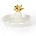 thumbnail image 1 of Ceramic Ring Tray Jewelry Holder And Trinket Dish, Pineapple, 1 of 8