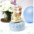 thumbnail image 1 of Ceramic Rocking Horse Music Box with Bear 3x4.75 Handcrafted Gift, 1 of 3