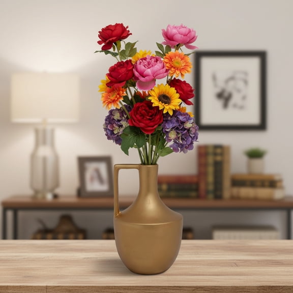 Leona Ceramic Round Bottle Vase