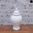 thumbnail image 1 of White Dotted Temple Jars, 1 of 10