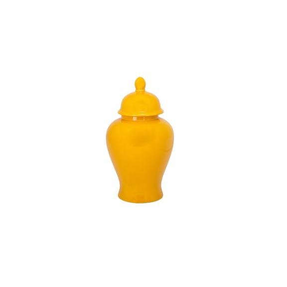 Ceramic Round Ginger/Temple Jar LG Gloss Finish