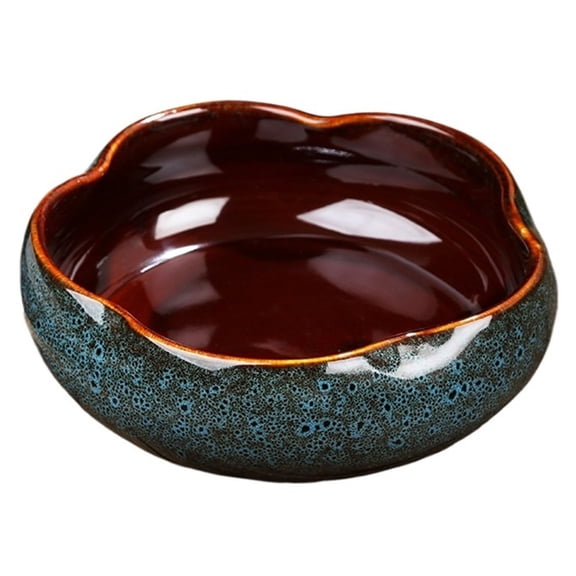 Ceramic Round Lotus Bowl Planter for Planting in Water Indoors