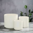 thumbnail image 1 of Nelly Diamond Pattern Ceramic Pot (Set of 3), 1 of 11