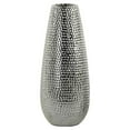 thumbnail image 1 of Ceramic Round Vase With Dimpled Pattern, Large, Silver, 1 of 2