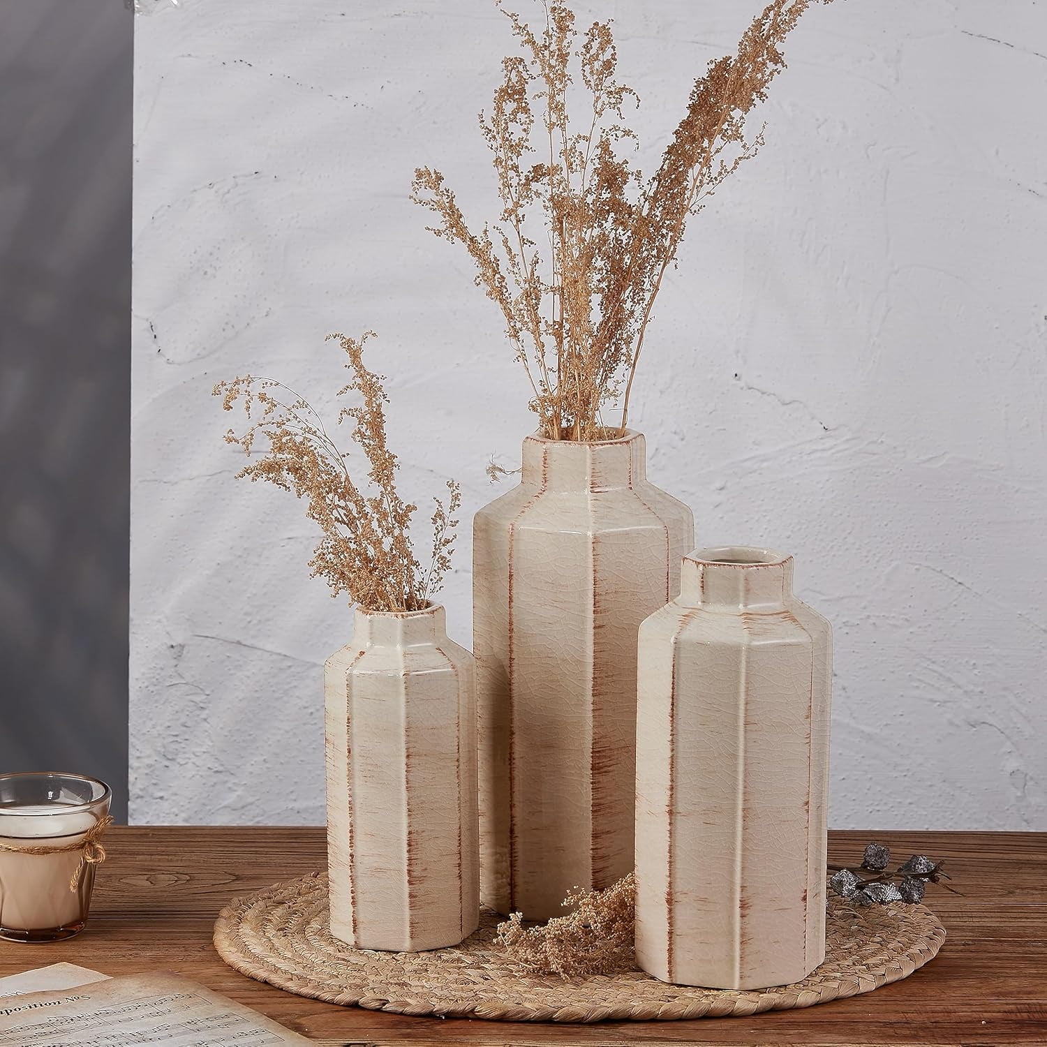 Whitewashed Terracotta Vase