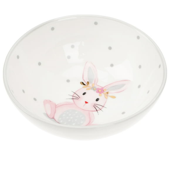Ceramic Salad Bowl Mixing Bowls Easter Tableware Asian Rabbit Cereal Dessert Set