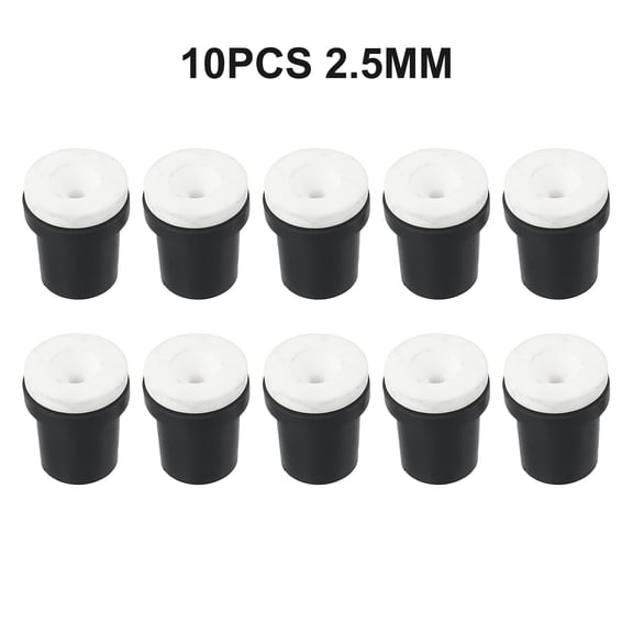 Ceramic Sandblaster Nozzles Set 2-3.5mm Replacement Tips for 5 Gallon Sandblasting Tank Industrial Grade Blasting Equipment 10 Pack(2.5mm)