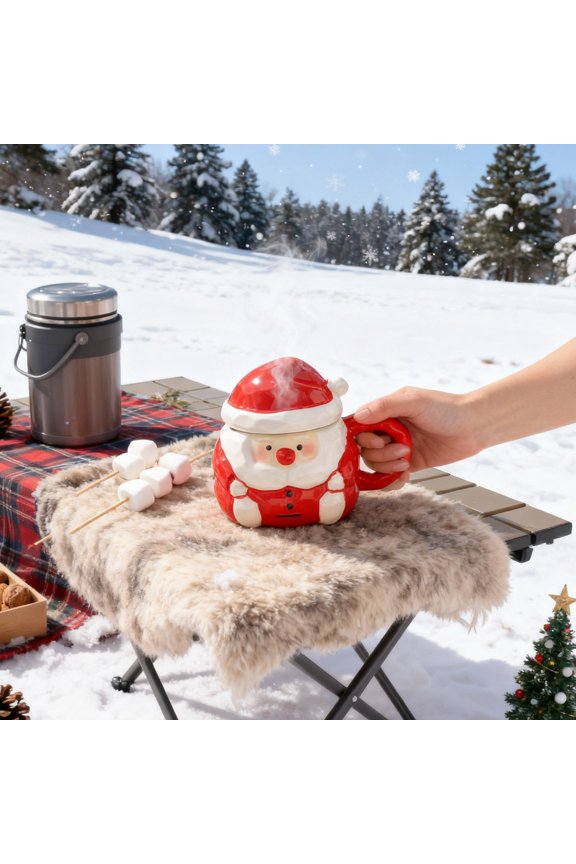 Ceramic Santa Christmas Mug - Festive Holiday Design For Coffee And Cocoa, Dishwasher Safe, Perfect For Winter Celebrations And Gifts