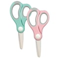 thumbnail image 1 of Ceramic Scissors for Baby Food,Safety Healthy BPA Free and Portable Toddler Shears with Protective Blade Cover and Travel Case, 2 Pack(Pink and Green), 1 of 1
