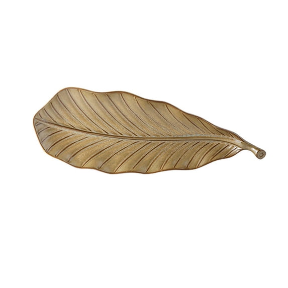 Ceramic Serving Tray Creative CeramicLeaf Shaped Long Platter Oblong Serving Tray For Pastries Breakfast Desserts Elegant Tableware For Home Entertaining Hostess Gift
