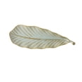 thumbnail image 1 of Ceramic Serving Tray Creative CeramicLeaf Shaped Long Platter Oblong Serving Tray For Pastries Breakfast Desserts Elegant Tableware For Home Entertaining Hostess Gift, 1 of 4