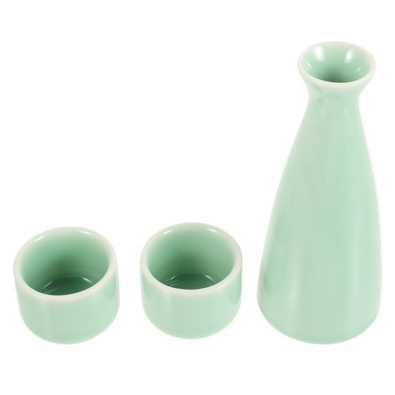 Ceramic Set Japanese Sake Bottle and Cups Liquor Glasses Decanter with