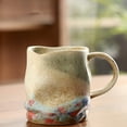 thumbnail image 1 of Aff*ordable！Ceramic Shaped Coffee Mug, Unique Design Home Ceramic Mug, 16oz Large Capacity, Microwave and Dishwasher Safe, Comfortable Handle for Daily Beverages, 1 of 6