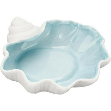 Ocean Shell Ceramic Jewelry Dish - Decorative Bowl For Rings & Trinkets, Crème Color