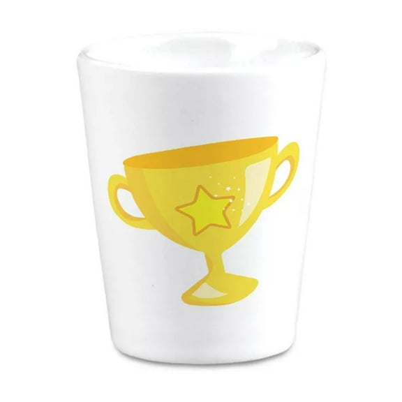 Ceramic Shot Glasses Gymnastic Goblet Sports Gymnastics Olympics 2 Oz