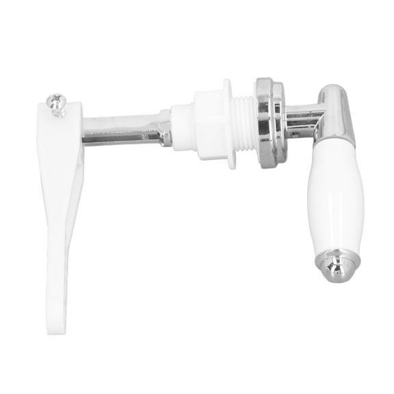 Ceramic Side Mounted Toilet Tank Flush Lever Handle Replacement, 4.52 x 4.13 in / 11.5 x 10.8 cm