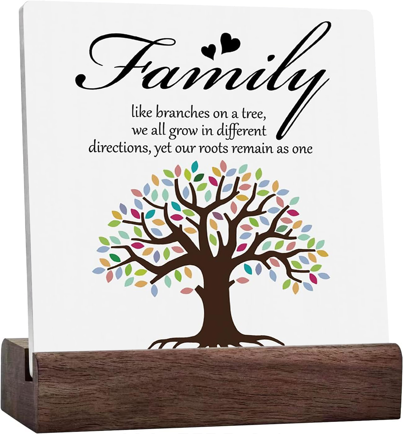 Ceramic Sign 4x4 Inch Family Quote Ceramic Signs Family Like Branches ...