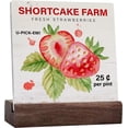 thumbnail image 1 of Ceramic Sign 4x4 Inch Farmhouse Strawberry Ceramic Plaque Table Rustic Shortcake Farm Strawberries Ceramic Desk Sign Decorative Summer Sign Ceramic Plaque For Home Kitchen Desk Table Shelf Decor, 1 of 7