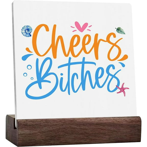 Ceramic Sign 4x4 Inch Funny Summer Decor Summer Gifts Beach Coastal Decor Beach Gifts Beach Summer Decorations For Home Desk Decor Ceramic Desk Sign For Table Office Bathroom Home Farmhouse