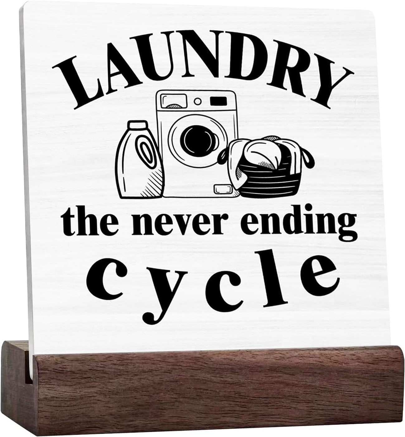Ceramic Sign 4x4 Inch Laundry Sign Laundry Room Signs Laundry The Never ...