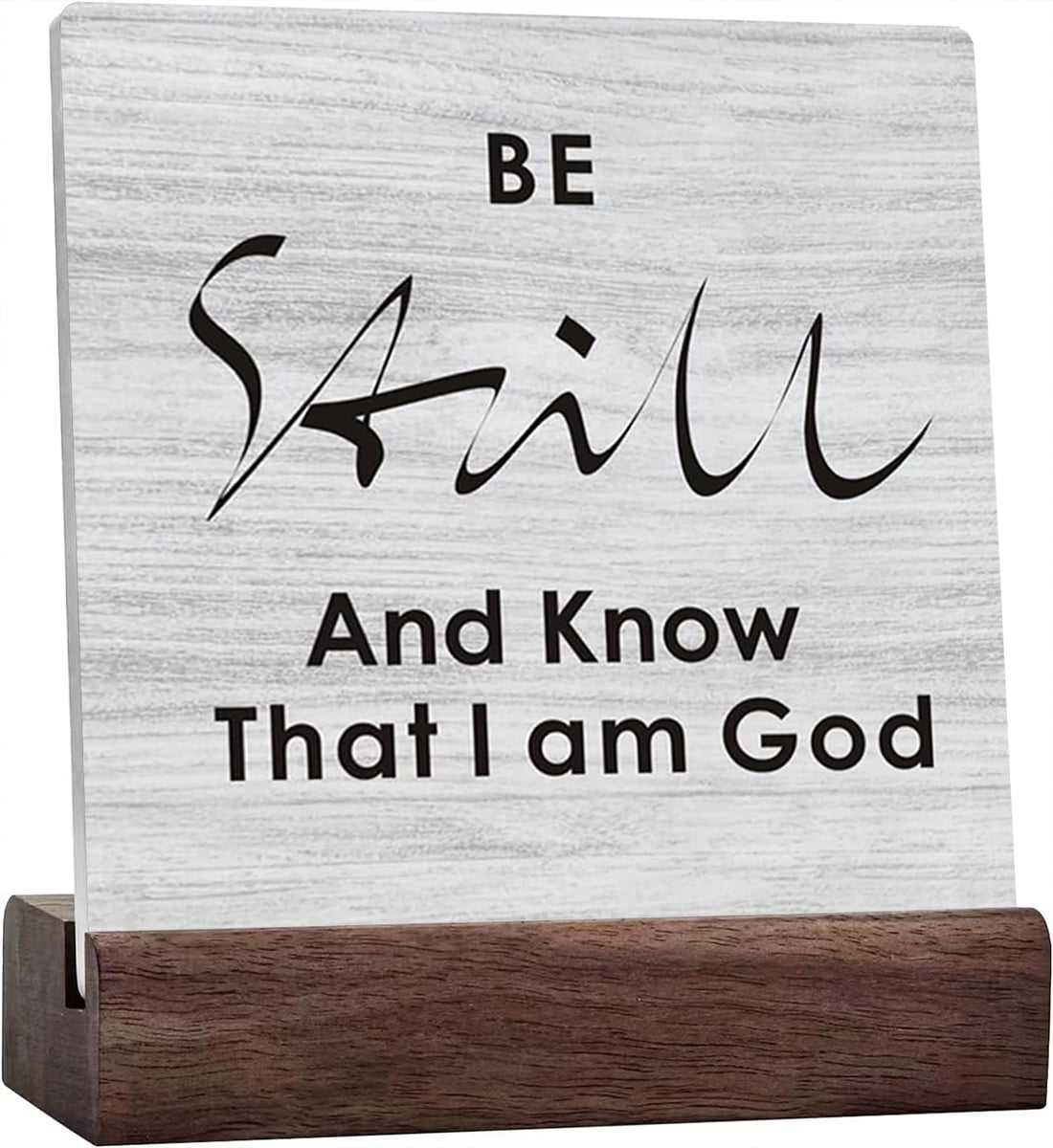 Ceramic Sign 4x4 Inch Positive Home Office Decor Christian Decor Bible ...