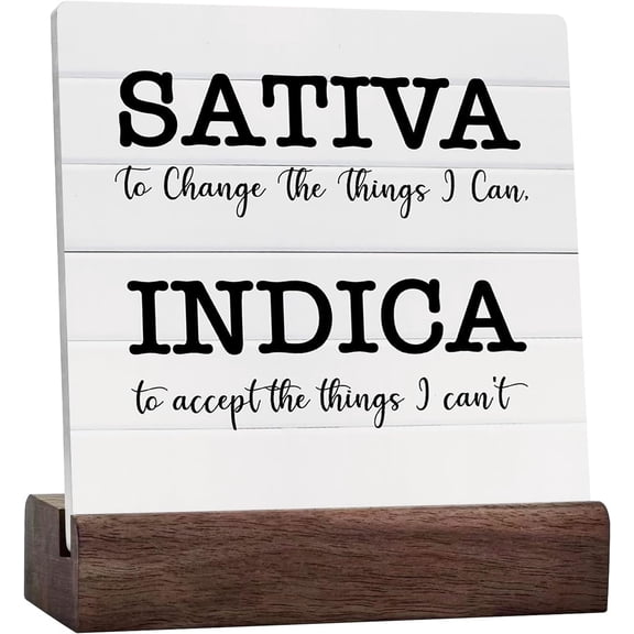 Ceramic Sign 4x4 Inch Quotes Decorative Encouragement Positive Affirmations Office Desk Accessories Motivational Farmhouse Plaque Sign with Wood Stand Home Shelf Table Tiered Tray Counter Decor