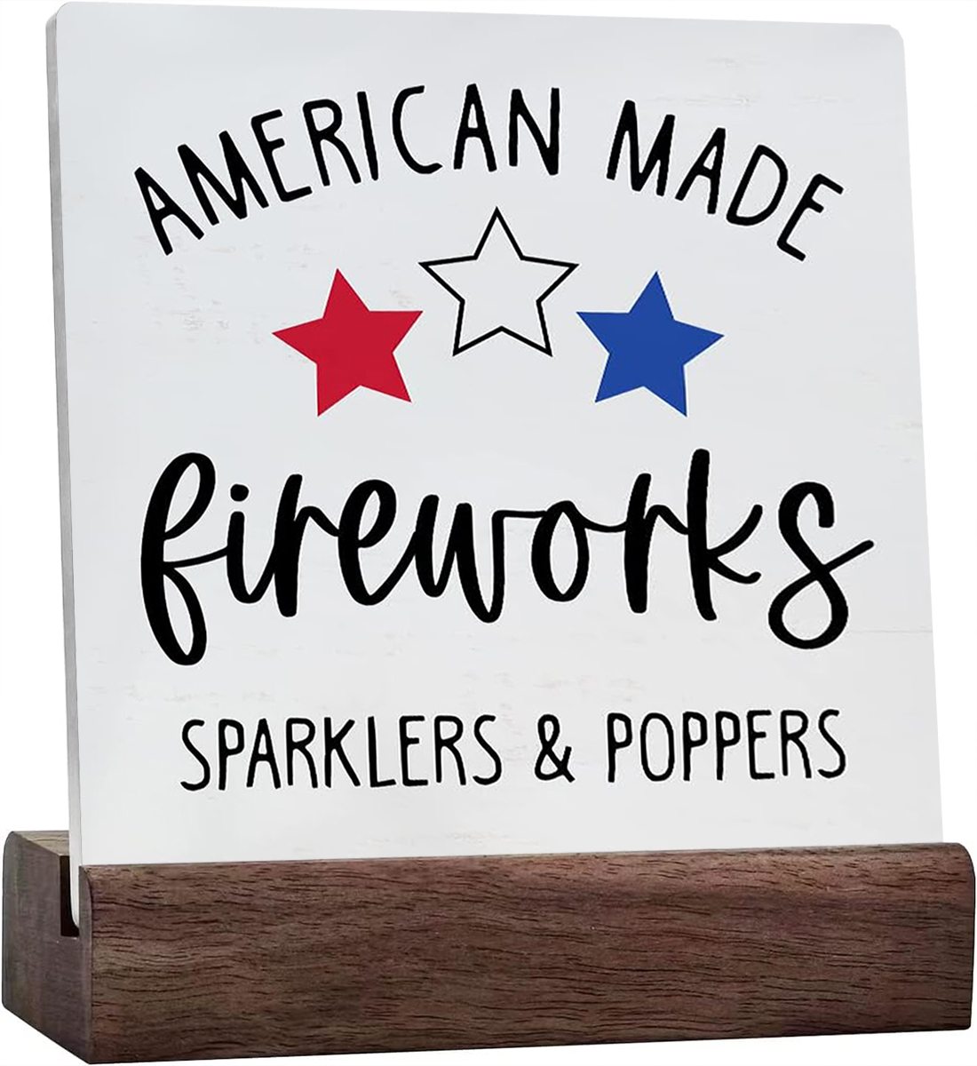 Ceramic Sign 4x4 Inch Rustic American Made Ceramic Desk Sign Farmhouse ...