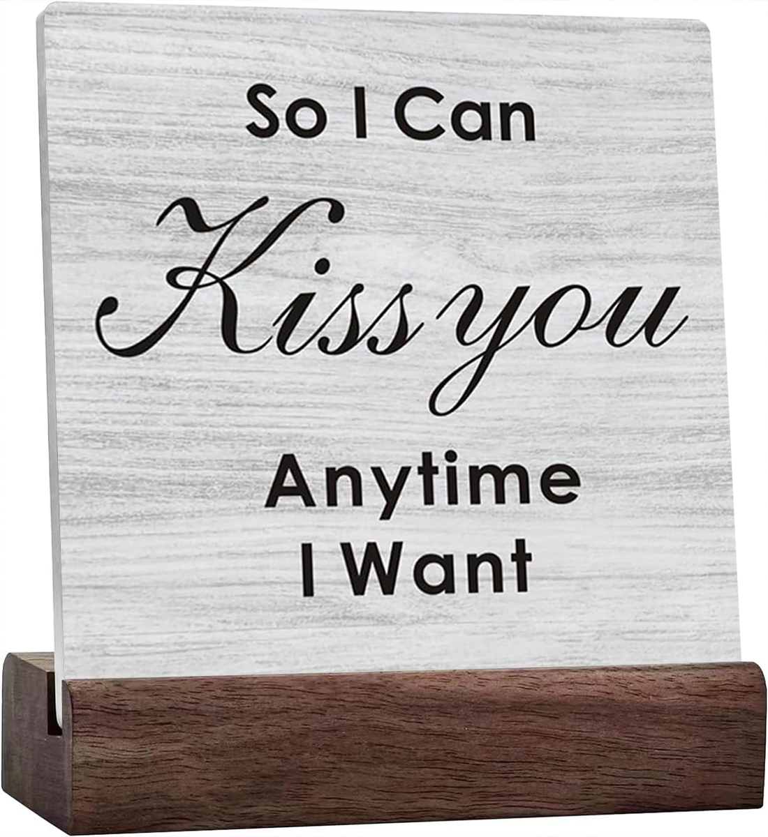 Ceramic Sign 4x4 Inch Rustic Home Decor Bedroom Quote Plaque Sign with ...