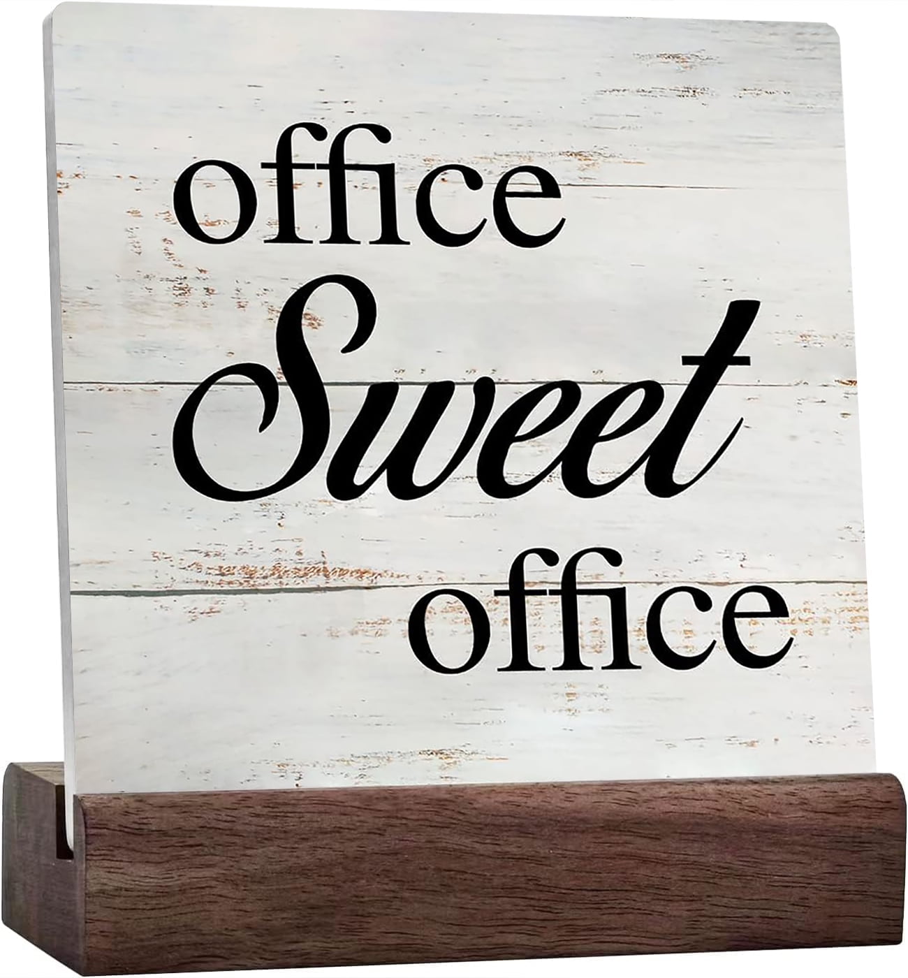 Ceramic Sign 4x4 Inch Rustic Office Sweet Office Ceramic Signs Funny ...
